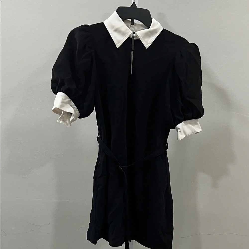 Cinq a Sept Sabelle Dress in Black & Ivory - Picture 2 of 8